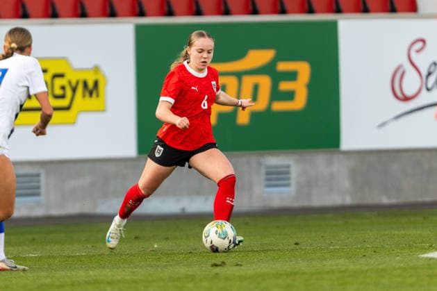 WOMEN SOCCER - U19, AUT vs FIN test match VIENNA,AUSTRIA,02.MAR.26 - WOMEN SOCCER - OEFB Under-19 international test match, Austria vs Finland. Image shows Maja Keckeis (AUT).  GEPAxpictures xPhilippxBrem