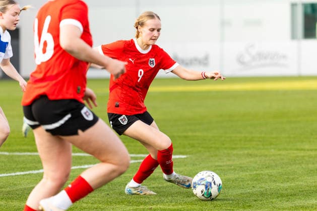 WOMEN SOCCER - U19, AUT vs FIN test match VIENNA,AUSTRIA,02.MAR.26 - WOMEN SOCCER - OEFB Under-19 international test match, Austria vs Finland. Image shows Denise Lueger (AUT).  GEPAxpictures xPhilippxBrem