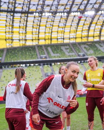 02.03.2026 GDANSK, POLSAT PLUS ARENA PILKA NOZNA KOBIET ( WOMEN S FOOTBALL) EL ELIMINACJE DO MS MISTRZOSTW SWIATA W PILCE NOZNEJ KOBIET FIFA 2027 ZGRUPOWANIE REPREZENTACJI POLSKI KOBIET OFICJALNA KONFERENCJA PRASOWA I TRENING REPREZENTACJI POLSKI KOBIET PRZED MECZEM Z HOLANDIA FOOTBALL POLISH WOMEN S national team, Nationalteam TRAINING CAMP OFFICIAL press conference, PK, Pressekonferenz AND TRAINING OF THE POLISH WOMEN S NATIONAL TEAM BEFORE THE MATCH AGAINST THE NETHERLANDS NZ MILENA KOKOSZ FOTO LUKASZ GROCHALA CYFRASPORT NEWSPIX.PL --- newspix.pl 