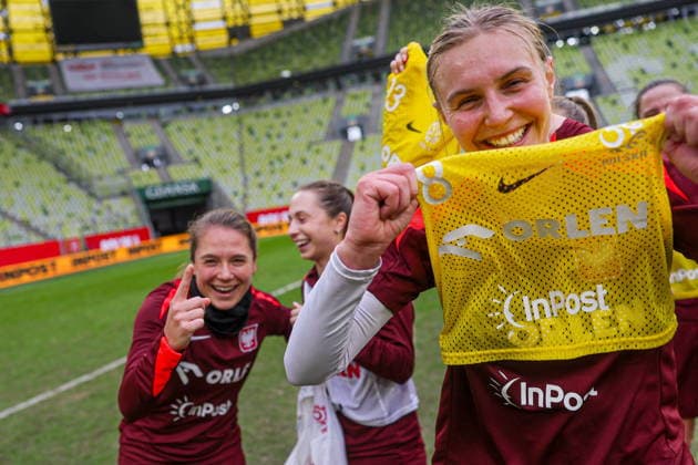 02.03.2026 GDANSK, POLSAT PLUS ARENA PILKA NOZNA KOBIET ( WOMEN S FOOTBALL) EL ELIMINACJE DO MS MISTRZOSTW SWIATA W PILCE NOZNEJ KOBIET FIFA 2027 ZGRUPOWANIE REPREZENTACJI POLSKI KOBIET OFICJALNA KONFERENCJA PRASOWA I TRENING REPREZENTACJI POLSKI KOBIET PRZED MECZEM Z HOLANDIA FOOTBALL POLISH WOMEN S national team, Nationalteam TRAINING CAMP OFFICIAL press conference, PK, Pressekonferenz AND TRAINING OF THE POLISH WOMEN S NATIONAL TEAM BEFORE THE MATCH AGAINST THE NETHERLANDS NZ MARTYNA WIANKOWSKA FOTO LUKASZ GROCHALA CYFRASPORT NEWSPIX.PL --- newspix.pl 
