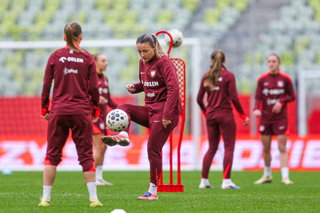 02.03.2026 GDANSK, POLSAT PLUS ARENA PILKA NOZNA KOBIET ( WOMEN S FOOTBALL) EL ELIMINACJE DO MS MISTRZOSTW SWIATA W PILCE NOZNEJ KOBIET FIFA 2027 ZGRUPOWANIE REPREZENTACJI POLSKI KOBIET OFICJALNA KONFERENCJA PRASOWA I TRENING REPREZENTACJI POLSKI KOBIET PRZED MECZEM Z HOLANDIA FOOTBALL POLISH WOMEN S national team, Nationalteam TRAINING CAMP OFFICIAL press conference, PK, Pressekonferenz AND TRAINING OF THE POLISH WOMEN S NATIONAL TEAM BEFORE THE MATCH AGAINST THE NETHERLANDS NZ TANJA PAWOLLEK FOTO LUKASZ GROCHALA CYFRASPORT NEWSPIX.PL --- newspix.pl 