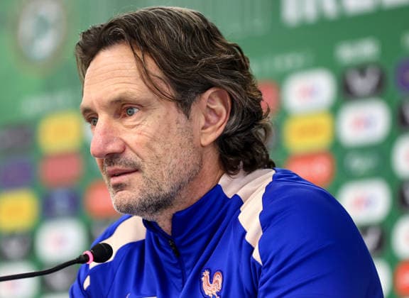 France Women Squad Training & press conference, PK, Pressekonferenz Tallaght Stadium, Dublin 2 3 2026 Laurent Bonadei Laurent Bonadei 2 3 2026  Copyright: x INPHO DanxClohessyx DC051758 copy