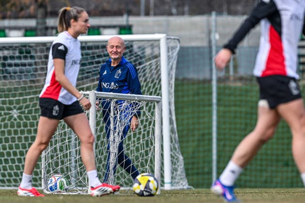 SOCCER WOMEN UEFA QUALIFIERS B4 MD-1 ISRAEL VS BELGIUM kit manager Rudy Vanderelst of Belgium pictured during a women football training session MD-1 before the game between the national teams of Israel and Belgium, called the Red Flames, on the first match day in League B Group B4 in the league stage of the 2026-27 UEFA Women s European Qualifiers competition , on Monday 2 March 2026 in Budapest , Hungary . PHOTO SPORTPIX Stijn Audooren Budapest BSC Stadium - Budaors Hungary  Copyright: xSportpix.bex xStijnxAudoorenxStijnxAudoorenx