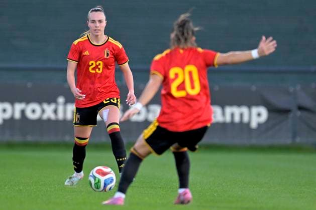 Red Flames v Sweden - Women U23 International Friendly, Länderspiel, Nationalmannschaft TUBEKE, BELGIUM - MARCH 02 : Nierynck Gaelle of Belgium during the Friendly game between Belgian Flames and the Sweden national team, Nationalteam on March 2, 2026 in Tubeke, Belgium, 02 03 2026 Tubeke Belgium  Copyright: xSesx