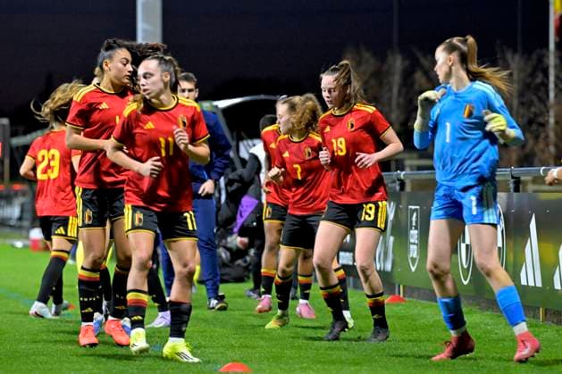 Red Flames v Sweden - Women U23 International Friendly, Länderspiel, Nationalmannschaft TUBEKE, BELGIUM - MARCH 02 : Van Mullen Loes of Belgium during the Friendly game between Belgian Flames and the Sweden national team, Nationalteam on March 2, 2026 in Tubeke, Belgium, 02 03 2026 Tubeke Belgium  Copyright: xSesx