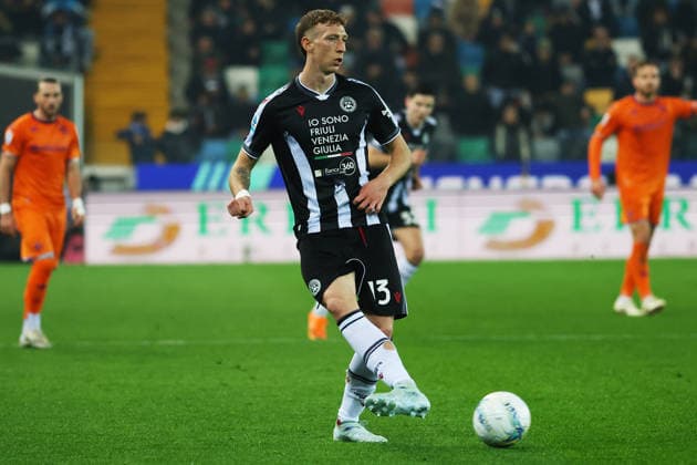 UdineseÕs Nicolo Bertola during the Serie A soccer match between Udinese and Fiorentina at the Bluenergy Stadium in Udine, north east Italy - Monday, March 2,2026 - soccer  Copyright: xAndreaxBressanutti LaPressex