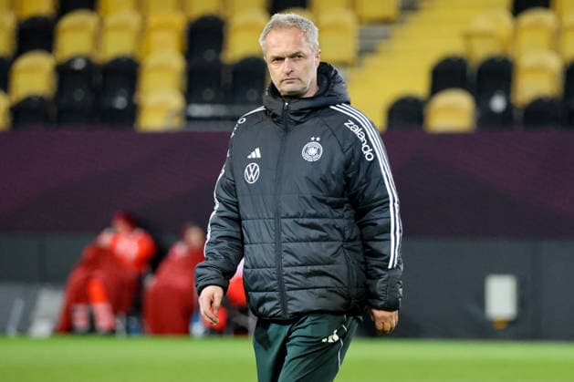 Dresden, Deutschland 02. März 2026: Vorbereitung auf das Frauen WM-Qualifikationsspiel Deutschland vs. Slowenien - Abschlusstraining in Dresden Im Bild: Bundestrainer Christian Wück Wueck (Deutschland) Copyright: HMBxMedia MadeleinexFantini
