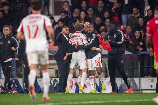 March 2, 2026, Barclos, Barcelos, Portugal: BARCELOS, PORTUGAL - MARCH 02: ANDREAS SCHJELDERUP from SL Benfica is seen celebrating his goal during the Liga Portugal Betclic 2025 26 League match between Gil Vicente FC and SL Benfica, at Estadio Cidade de Barcelos on March 02, 2026 in Barcelos, Portugal Barclos Portugal - ZUMAl192 20260302_zsp_l192_050 Copyright: xMiguelxLemosx
