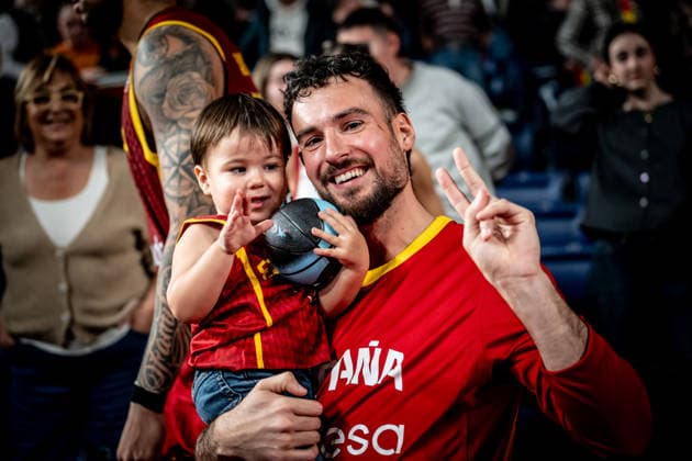 15 Lluis Costa, ESP x UKR - FIBA Basketball World Cup European Qualifiers, First Round Group A - Palacio de los deportes de Oviedo, Spain (ESP) - 02, March 2026 Copyright: xSandyxGhoraryebx