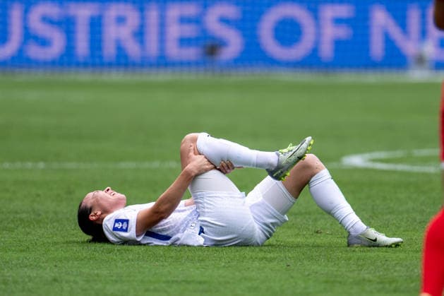 Diyorakhon Khabibullaeva (10 Uzbekistan) is injured during the AFC Womens Asian Cup 2026 Group B game between DPR Korea and Uzbekistan at Western Sydney Stadium in Sydney, Australia. Copyright: xNoexLlamasx xSPPx Sportspressphoto_SPR100275