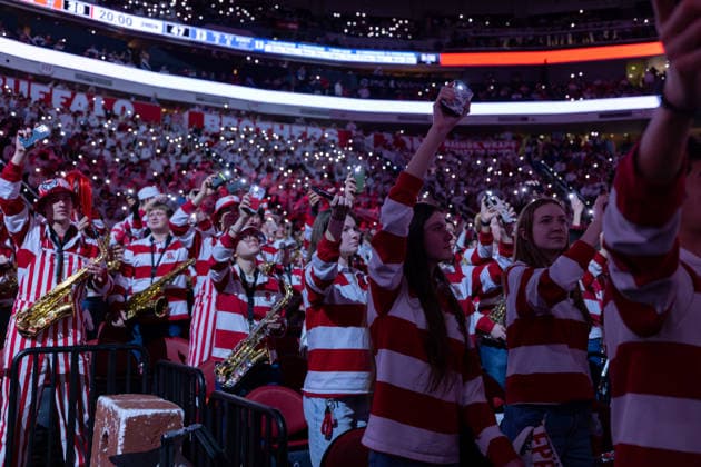 March 2, 2026, Raleigh, North Carolina, USA: NC State Wolfpack fanÃ¢â‚¬â ¢s light up the Lenovo Center with cell phone flashlights prior to the start of the second half of the NCAA, College League, USA ACC menÃ¢â‚¬â ¢s basketball game between the Duke Blue Devils and the NC State Wolfpack at the Lenovo Center in Raleigh, North Carolina. Raleigh USA - ZUMAa220 20260302_znp_a220_058 Copyright: xIsraelxAntax