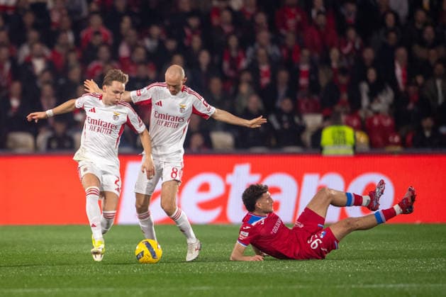 March 2, 2026, Barclos, Barcelos, Portugal: ANDREAS SCHJELDERUP from SL Benfica is seen on action during the Liga Portugal Betclic 2025 26 League match between Gil Vicente FC and SL Benfica, at Estadio Cidade de Barcelos. Benfica won 2:1. Barclos Portugal - ZUMAl192 20260302_zsp_l192_001 Copyright: xMiguelxLemosx