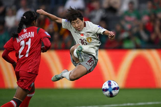 SOCCER ASIAN CUP CHINA BANGLADESH, Liu Jing of China with an unsuccessful shot at goal during the AFC Women™s Asian Cup Group B match between China and Bangladesh at CommBank Stadium in Sydney, Tuesday, March 3, 2026. ( NO ARCHIVING, EDITORIAL USE ONLY SYDNEY NEW SOUTH WALES AUSTRALIA  Copyright: xDEANxLEWINSx 20260303173837913270