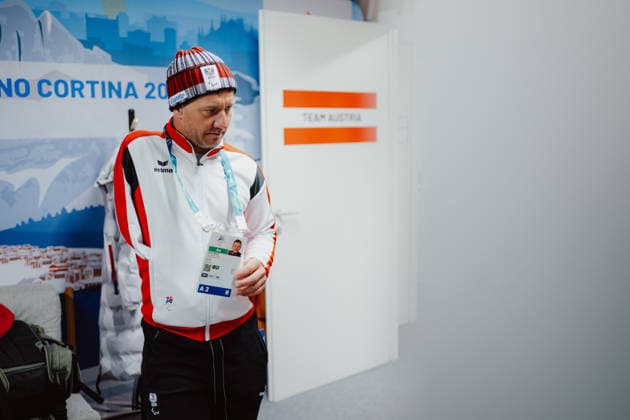 PARALYMPICS - Winter Paralympics Milano Cortina 2026 CORTINA D AMPEZZO,ITALY,03.MAR.26 - PARALYMPICS - Paralympic Winter games, Winterspiele,Spiele, Summer games Milano Cortina 2026, preview. Image shows Oliver Dreier (AUT).  GEPAxpictures xAlexanderxSolc