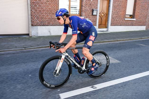 French Henri-Francois Renard-Haquin of Team Picnic PostNL pictured in action during the Ename Samyn Classic one day cycling race, 203,8km from Quaregnon to Dour on Tuesday 03 March 2026. MAARTENxSTRAETEMANS  x166327463x