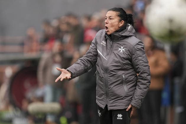 Turkiye v Malta - FIFA Women’s World Cup 2027 European Qualifiers ISTANBUL, TURKIYE - MARCH 03: Head coach Manuela Tesse of Maltaduring the FIFA Women’s World Cup 2027 European Qualifiers League B Group 2 match at Pendik Stadium in Istanbul, Turkiye on March 03, 2026. Arife Karakum Anadolu Istanbul Turkey. Editorial use only. Please get in touch for any other usage.  Copyright: x2026xAnadoluxArifexKarakumx