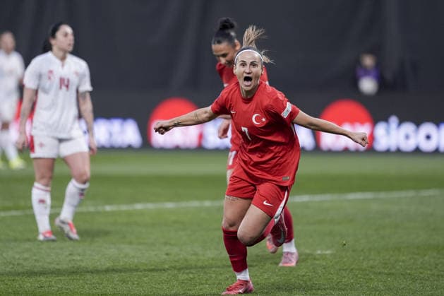 Turkiye v Malta - FIFA Women’s World Cup 2027 European Qualifiers ISTANBUL, TURKIYE - MARCH 03: Arzu Karabulut of Turkiye celebrates after scoring during the FIFA Women’s World Cup 2027 European Qualifiers League B Group 2 match between Turkiye and Malta at Pendik Stadium in Istanbul, Turkiye, on March 03, 2026. Arife Karakum Anadolu Istanbul Turkey. Editorial use only. Please get in touch for any other usage.  Copyright: x2026xAnadoluxArifexKarakumx