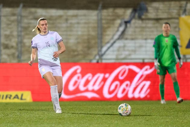 260303 Mathilde Harviken of Norway during the FIFA Women s World Cup Qualifier football match between Austria and Norway on March 3, 2026 in Vienna. Photo: Marius Simensen BILDBYRAN COP 238 MM0059 bbeng dam vm-kval vm-kvalifisering kvinner vm-kvalik football fotball fotboll landskamp soccer FIFA World Cup, WM, Weltmeisterschaft, Fussball qualifier norge norway austria osterrike Copyright: MARIUSxSIMENSEN BB260303BB201
