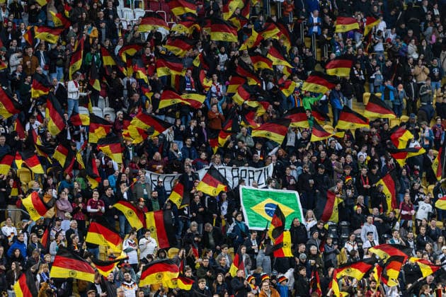 GER, UEFA-Qualifikation für die FIFA Frauenfussball-Weltmeisterschaft 2027, Deutschland - Slowenien. 03.03.2026, Rudolf-Harbig-Stadium, Dresden, GER, UEFA-Qualifikation für die FIFA Frauenfussball-Weltmeisterschaft 2027, Deutschland - Slowenien. Â