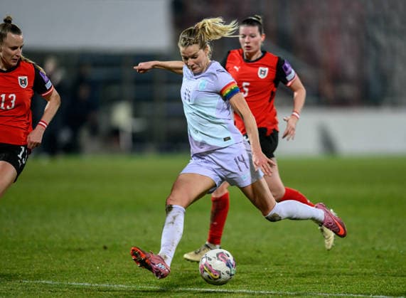 260303 Ada Hegerberg of Norway during the FIFA Women s World Cup Qualifier football match between Austria and Norway on March 3, 2026 in Vienna. Photo: Marius Simensen BILDBYRAN COP 238 MM0059 bbeng dam vm-kval vm-kvalifisering kvinner vm-kvalik football fotball fotboll landskamp soccer FIFA World Cup, WM, Weltmeisterschaft, Fussball qualifier norge norway austria osterrike Copyright: MARIUSxSIMENSEN BB260303BB214