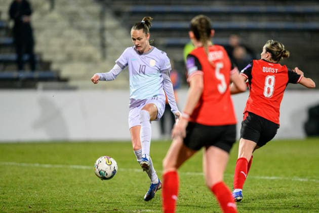 260303 Caroline Graham Hansen of Norwayduring the FIFA Women s World Cup Qualifier football match between Austria and Norway on March 3, 2026 in Vienna. Photo: Marius Simensen BILDBYRAN COP 238 MM0059 bbeng dam vm-kval vm-kvalifisering kvinner vm-kvalik football fotball fotboll landskamp soccer FIFA World Cup, WM, Weltmeisterschaft, Fussball qualifier norge norway austria osterrike Copyright: MARIUSxSIMENSEN BB260303BB216