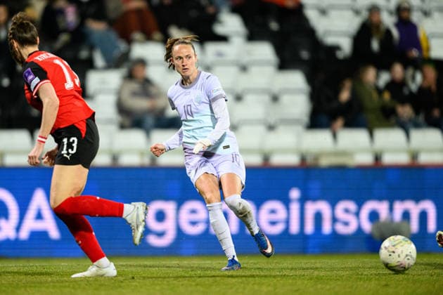 260303 Caroline Graham Hansen of Norwayduring the FIFA Women s World Cup Qualifier football match between Austria and Norway on March 3, 2026 in Vienna. Photo: Marius Simensen BILDBYRAN COP 238 MM0059 bbeng dam vm-kval vm-kvalifisering kvinner vm-kvalik football fotball fotboll landskamp soccer FIFA World Cup, WM, Weltmeisterschaft, Fussball qualifier norge norway austria osterrike Copyright: MARIUSxSIMENSEN BB260303BB224