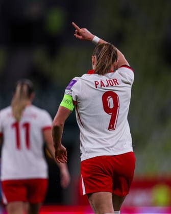 03.03.2026 GDANSK, POLSAT PLUS ARENA PILKA NOZNA KOBIET ( WOMEN S FOOTBALL ) ELIMINACJE MISTRZOSTWA SWIATA KOBIET BRAZYLIA FIFA World Cup, WM, Weltmeisterschaft, Fussball 2027 ( FIFA WOMEN S WORLD CUP QUALIFICATION 2027 ) MECZ POLSKA - HOLANDIA ( GAME POLAND - NETHERLANDS ) NZ EWA PAJOR RADOSC BRAMKA GOL FOTO LUKASZ GROCHALA CYFRASPORT NEWSPIX.PL --- newspix.pl POLAND OUT! 