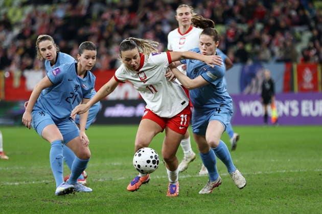 2026.03.03 Gdansk Pilka nozna kobiet Mecz eliminacyjny do MS Polska - Holandia N z Tanja Pawollek Veerle Buurman Foto Piotr Matusewicz PressFocus 2026.03.03 Gdansk Football Womens Poland - Netherlands Tanja Pawollek Veerle Buurman Credit: Piotr Matusewicz PressFocus NEWSPIX.PL --- newspix.pl POLAND OUT! 