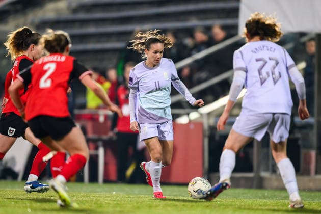 260303 Guro Reiten of Norway during the FIFA Women s World Cup Qualifier football match between Austria and Norway on March 3, 2026 in Vienna. Photo: Marius Simensen BILDBYRAN COP 238 MM0059 bbeng dam vm-kval vm-kvalifisering kvinner vm-kvalik football fotball fotboll landskamp soccer FIFA World Cup, WM, Weltmeisterschaft, Fussball qualifier norge norway austria osterrike Copyright: MARIUSxSIMENSEN BB260303BB241