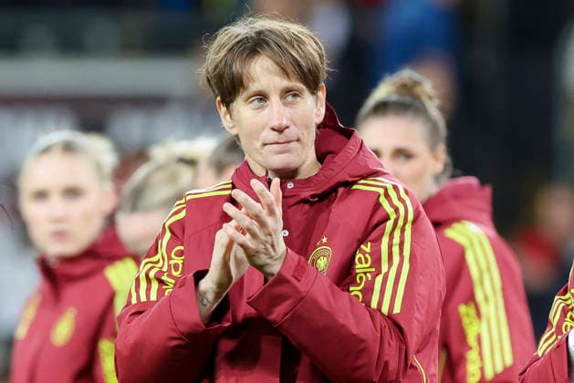 Torhueterin Ann-Katrin Berger (Germany) jubelt, 2027 FIFA Women s World Cup Qualifier, Germany v Slovenia, Rudolf-Harbig-Stadion am 03. March 2026 in Dresden, Deutschland. (Foto von Marco Steinbrenner DeFodi Images) Torhueterin Ann-Katrin Berger (Germany) cheers, 2027 FIFA Women s World Cup Qualifier, Germany v Slovenia, Rudolf-Harbig-Stadion, March 3, 2026 in Dresden, Germany. (Photo by Marco Steinbrenner DeFodi Images) -