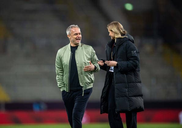 Fussball, Frauen, Saison 2025 2026, WM-Qualifikation in Dresden (Liga A, Gruppe 4), Deutschland - Slowenien, v.l. Trainer Christian Wück (Deutschland), 03.03.2026, Copyright: xSebastianxRäppold MatthiasxKochx