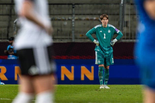 GER, UEFA-Qualifikation für die FIFA Frauenfussball-Weltmeisterschaft 2027, Deutschland - Slowenien. 03.03.2026, Rudolf-Harbig-Stadium, Dresden, GER, UEFA-Qualifikation für die FIFA Frauenfussball-Weltmeisterschaft 2027, Deutschland - Slowenien. Ann-Katrin Berger (Deutschland 1) Einzelaktion Aktion Â