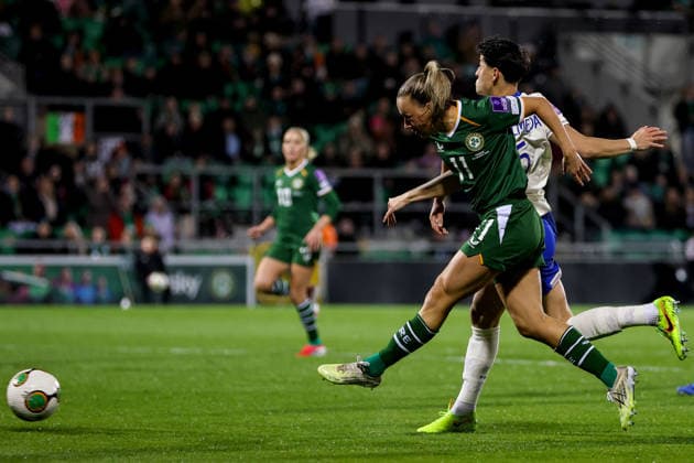 2027 FIFA Women s World Cup Qualifier, Tallaght Stadium, Dublin 3 3 2026 Republic of Ireland WNT vs France Ireland™s Katie McCabe scores her sides 1st goal of the match Katie McCabe scores her sides 1st goal of the match 3 3 2026  Copyright: x INPHO RyanxByrnex RB2_4444