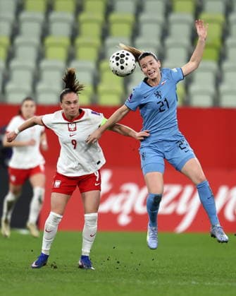 2026.03.03 Gdansk Pilka nozna kobiet Mecz eliminacyjny do MS Polska - Holandia N z Ewa Pajor Damaris Egurrola Foto Piotr Matusewicz PressFocus 2026.03.03 Gdansk Football Womens Poland - Netherlands Ewa Pajor Damaris Egurrola Credit: Piotr Matusewicz PressFocus NEWSPIX.PL --- newspix.pl POLAND OUT! Football Women s World Cup - Qualification - League A season 2025 2026 