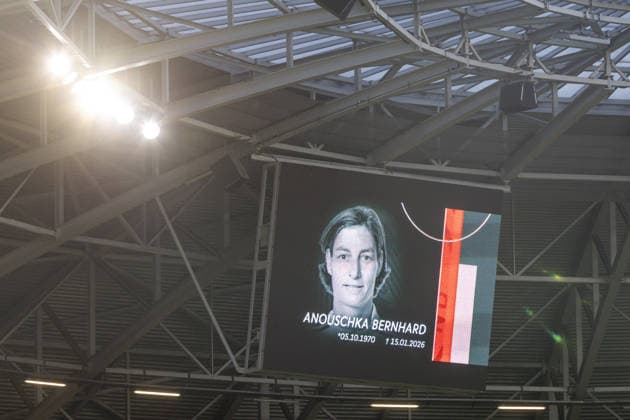 GER, UEFA-Qualifikation für die FIFA Frauenfussball-Weltmeisterschaft 2027, Deutschland - Slowenien. 03.03.2026, Rudolf-Harbig-Stadium, Dresden, GER, UEFA-Qualifikation für die FIFA Frauenfussball-Weltmeisterschaft 2027, Deutschland - Slowenien. Gedenkminute für Anouschka Bernhard Â