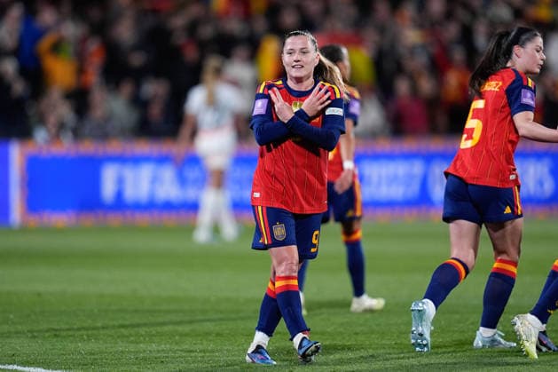 March 3, 2026, Castellon, Castellon, Spain: Claudia Pina of Spain celebrates a goal during the European WomenÃ¢â‚¬â ¢s qualifiers for the FIFA WomenÃ¢â‚¬â ¢s World Cup 2027, League Phase MD1, football match played between Spain and Iceland at Estadio SkyFi Castalia on March 03, 2026, in Castellon, Spain. Castellon Spain - ZUMAa181 20260303_zaa_a181_158 Copyright: xDennisxAgyemanx