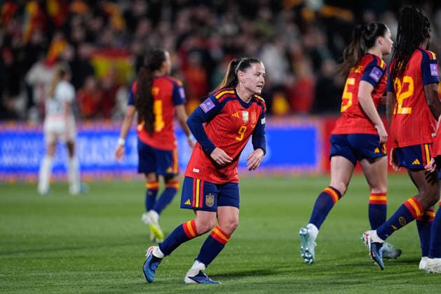 March 3, 2026, Castellon, Castellon, Spain: Claudia Pina of Spain celebrates a goal during the European WomenÃ¢â‚¬â ¢s qualifiers for the FIFA WomenÃ¢â‚¬â ¢s World Cup 2027, League Phase MD1, football match played between Spain and Iceland at Estadio SkyFi Castalia on March 03, 2026, in Castellon, Spain. Castellon Spain - ZUMAa181 20260303_zaa_a181_160 Copyright: xDennisxAgyemanx