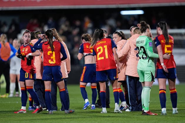 March 3, 2026, Castellon, Castellon, Spain: Players of Spain celebrate the victory during the European WomenÃ¢â‚¬â ¢s qualifiers for the FIFA WomenÃ¢â‚¬â ¢s World Cup 2027, League Phase MD1, football match played between Spain and Iceland at Estadio SkyFi Castalia on March 03, 2026, in Castellon, Spain. Castellon Spain - ZUMAa181 20260303_zaa_a181_175 Copyright: xDennisxAgyemanx