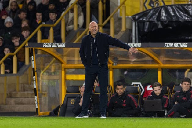 Football - FA Premier League - Wolverhampton Wanderers FC v Liverpool FC WOLVERHAMPTON, ENGLAND - Tuesday, March 3, 2026: Liverpool s head coach Arne Slot during the FA Premier League match between Wolverhampton Wanderers FC and Liverpool FC at Molineux Stadium. (Photo by David Rawcliffe Propaganda) WOLVERHAMPTON Molineux Stadium WEST MIDLANDS ENGLAND  Copyright: xDavidxRawcliffex P2026-03-03-Wolves_Liverpool-74