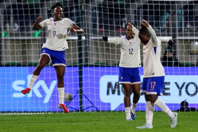 2027 FIFA Women s World Cup Qualifier, Tallaght Stadium, Dublin 3 3 2026 Republic of Ireland WNT vs France France™s Melvine Malard celebrates after she scores her sides 2nd goal of the match Melvine Malard celebrates after she scores her sides 2nd goal of the match 3 3 2026  Copyright: x INPHO RyanxByrnex RB1_5297