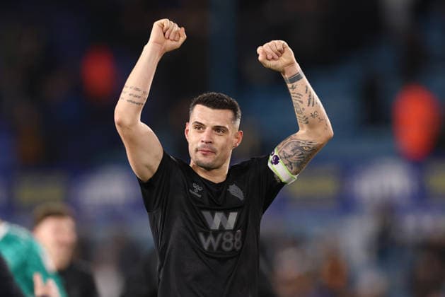 Leeds United v Sunderland, Premier League Granit Xhaka of Sunderland during the Premier League match between Leeds United and Sunderland at Elland Road, Leeds, UK on 3 March 2026. Leeds Elland Road West Yorkshire UK Editorial use only DataCo restrictions apply See www.football-dataco.com , Copyright: xRyanxBrownex PSI-23832-0139