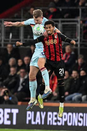 Bournemouth v Brentford Premier League Kristoffer Ajer of Brentford is challenged by Amine Adli of Bournemouth during the Premier League match at the Vitality Stadium, Bournemouth 03 03 2026 UK Newspapers OUT Copyright: xJeremyxLandeyx FIL-23072-0075
