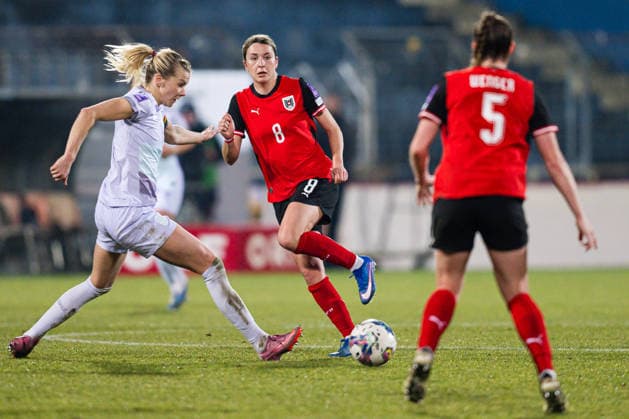 260303 Barbara Martina Dunst of Austria during the FIFA Women s World Cup Qualifier football match between Austria and Norway on March 3, 2026 in Vienna. Photo: Marius Simensen BILDBYRAN COP 238 MM0059 austria bbeng dam FIFA World Cup, WM, Weltmeisterschaft, Fussball qualifier football fotball fotboll landskamp norge norway soccer vm-kval vm-kvalifisering kvinner vm-kvalik osterrike Copyright: MARIUSxSIMENSEN BB260303BB892