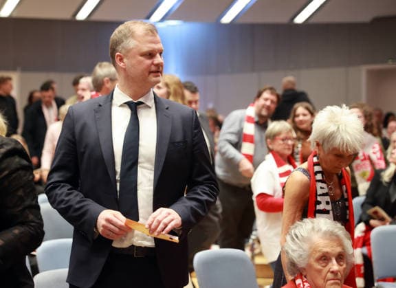 03.03.26 VfB Stuttgart Konzert Klassik trifft Kurve Deutschland, Stuttgart, 03.03.2026, Fussball, Bundesliga, VfB Stuttgart, Konzert Klassik trifft Kurve in der Liederhalle Stuttgart: Fabian Wohlgemuth (Vorstand .