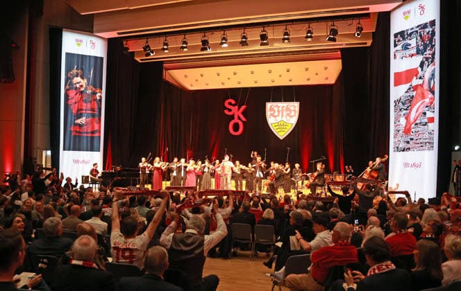 03.03.26 VfB Stuttgart Konzert Klassik trifft Kurve Deutschland, Stuttgart, 03.03.2026, Fussball, Bundesliga, VfB Stuttgart, Konzert Klassik trifft Kurve in der Liederhalle Stuttgart: Stuttgarter Kammerorchester.