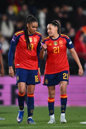 Spain v Iceland, March 3, 2026, Castellon, Spain Salma Paralluelo and Fiamma of Spain react during the European Women Qualifiers for the FIFA Womens World Cup 2027, League Phase MD1, football match played between Spain and Iceland at Estadio Castalia on March 03, 2026, in Castellon, Spain. Alex Nicodim Imago Images Copyright: xAlexxNicodimx