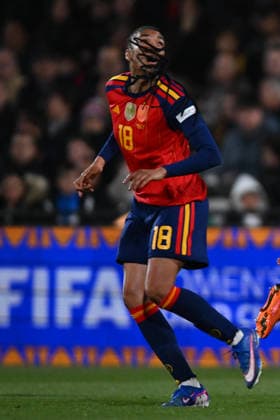 Spain v Iceland, March 3, 2026, Castellon, Spain Salma Paralluelo of Spain plays during the European Women Qualifiers for the FIFA Womens World Cup 2027, League Phase MD1, football match played between Spain and Iceland at Estadio Castalia on March 03, 2026, in Castellon, Spain. Alex Nicodim Imago Images Copyright: xAlexxNicodimx