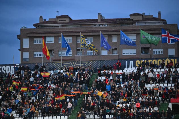 Spain v Iceland, March 3, 2026, Castellon, Spain Spanish fans react during the Women™s European Qualifiers for the FIFA Women™s World Cup 2027, League Phase MD1, football match played between Spain and Iceland at Estadio Castalia on March 03, 2026, in Castellon, Spain. Alex Nicodim Imago Images Copyright: xAlexxNicodimx