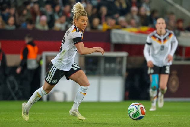 Dresden, Deutschland 03. März 2026: Länderspiel für Frauen WM-Qualifikation - Deutschland Frauen vs. Slowenien Frauen Im Bild: Linda Dallmann (Deutschland) Copyright: HMBxMedia MadeleinexFantini
