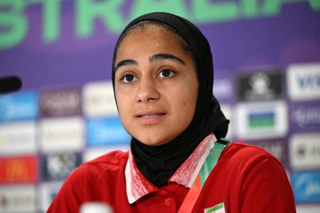SOCCER IRAN press conference, PK, Pressekonferenz Iran player Sara Didar looks on during the Women s Asian Cup Iran team press conference at the Gold Coast Stadium on the Gold Coast, Wednesday, March 4, 2026 ( NO ARCHIVING Gold Coast Queensland Australia  Copyright: xDavexHuntx 20260304114492803231